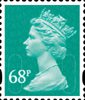 New Tariff Definitives 68p Stamp (2011) Sea Green