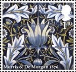Morris and Company £1.10 Stamp (2011) Acanthus - William Morris and William De Morgan