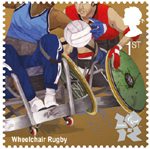 Olympic & Paralympic Games 1st Stamp (2011) Wheelchair Rugby