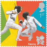 Olympic & Paralympic Games 1st Stamp (2011) Fencing