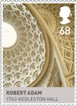 The House of Hanover 68p Stamp (2011) Robert Adam – 1763 Kedleston Hall