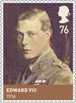 House of Windsor 76p Stamp (2012) Edward VIII (1936)