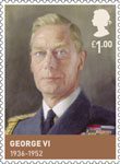 House of Windsor £1.00 Stamp (2012) George VI (1936-1952)