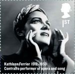 Britons of Distinction 1st Stamp (2012) Kathleen Ferrier
