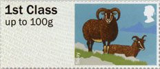 Post & Go - British Farm Animals I - Sheep 1st Stamp (2012) Soay