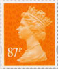 Definitive - Tariff 2012 87p Stamp (2012) Orange