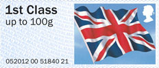 Post & Go Union Flag 1st Stamp (2012) Union Flag