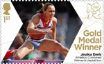 Team GB Gold Medal Winners 1st Stamp (2012) Athletics: Combined Women's Heptahalon - Team GB Gold Medal Winners
