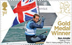 Team GB Gold Medal Winners 1st Stamp (2012) Sailing: Finn Men’s Heavyweight Dinghy - Team GB Gold Medal Winners