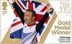 Team GB Gold Medal Winners 1st Stamp (2012) Cycling: Track Men's Keirin - Team GB Gold Medal Winners