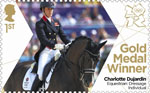 Team GB Gold Medal Winners 1st Stamp (2012) Equestrian: Dressage Individual - Team GB Gold Medal Winners