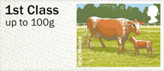 Post & Go - British Farm Animals III - Cattle 1st Stamp (2012) Irish Moiled