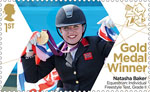 Paralympics Team GB Gold Medal Winners  1st Stamp (2012) Equestrian: Individual Freestyle Test, Grade II - Paralympics Team GB Gold Medal Winners 