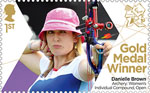 Paralympics Team GB Gold Medal Winners  1st Stamp (2012) Archery: Women's Individual Compound, Open - Paralympics Team GB Gold Medal Winners 