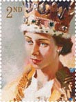 Royal Portraits 2nd Stamp (2013) Study for The Coronation of Queen Elizabeth II by Terence Cuneo 1953
