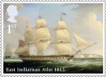 Merchant Navy 1st Stamp (2013) East Indiaman Atlas 1813