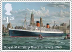 Merchant Navy £1.28 Stamp (2013) Royal Mail Ship Queen Elizabeth 1940