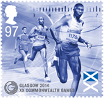 Glasgow 2014 Commonwealth Games 97p Stamp (2014) Marathon