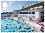 Seaside Architecture 1st Stamp (2014) Tinside Lido, Plymouth
