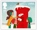 Christmas 2014 1st Large Stamp (2014) Posting Christmas Cards