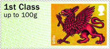 Post & Go : Heraldic Beasts 1st Stamp (2015) Griffin