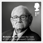 British Humanitarians 1st Stamp (2016) Nicholas Winton (1909-2015)