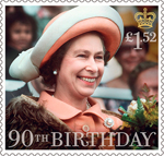 HM The Queen’s 90th Birthday £1.52 Stamp (2016) HM The Queen Visits New Zealand 1977