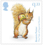 Beatrix Potter £1.33 Stamp (2016) The Tale of Squirrel Nutkin