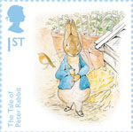 Beatrix Potter 1st Stamp (2016) The Tale of Peter Rabbit - Two