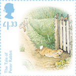 Beatrix Potter £1.33 Stamp (2016) The Tale of Peter Rabbit - Four