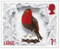 Christmas 2016 1st Large Stamp (2016) Robin