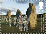 Ancient Britain £1.33 Stamp (2017) Avebury Stone Circles, Wiltshire, England c2500 BC