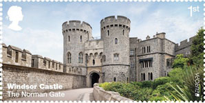 Windsor Castle 1st Stamp (2017) The Norman Gate