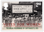 Votes For Women 2nd Stamp (2018) The Great Pilgramage of Suffragists, 1913