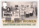 Votes For Women 1st Stamp (2018) Women's Freedom League Poster Parade, c.1907