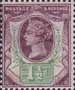 Jubilee Issue 1887-1900 1.5d Stamp (1887) purple and green