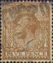 Definitives 1912-1924 5d Stamp (1912) Brown