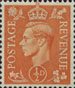 Definitives - New Colours 0.5d Stamp (1950) Pale Orange