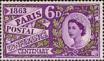 Paris Postal Conference Centenary 6d Stamp (1963) Paris Conference
