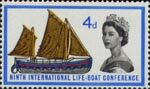 Ninth International Lifeboat Conference, Edinburgh 4d Stamp (1963) 19th-century Lifeboat