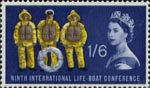 Ninth International Lifeboat Conference, Edinburgh 1s6d Stamp (1963) Lifeboatmen