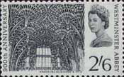 900th Anniversary of Westminster Abbey 2s6d Stamp (1966) Fan Vaulting, Henry VII Chapel