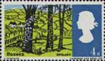 Landscapes 4d Stamp (1966) View near Hassocks, Sussex