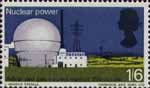British Technology 1s6d Stamp (1966) Windscale Reactor