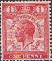 Ninth Universal Postal Union Congress 1d Stamp (1929) Red