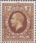 Definitive 1934-36 1s Stamp (1934) Bistre-Brown