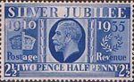 Silver Jubilee 2.5d Stamp (1935) Blue