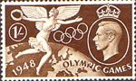 Olympic Games 1s Stamp (1948) Winged Victory