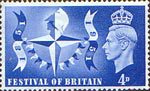 Festival of Britain 4d Stamp (1951) Festival Symbol