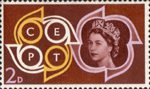 European Postal and Telecommunications (CEPT) Conference, Torquay 2d Stamp (1961) C.E.P.T. Emblem